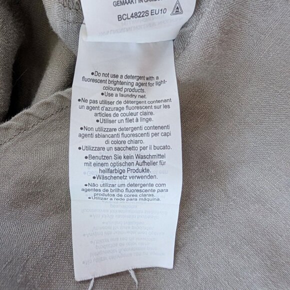 Muji Ladies' French Linen Sleeveless Dress Sz M-L - Picture 5 of 8